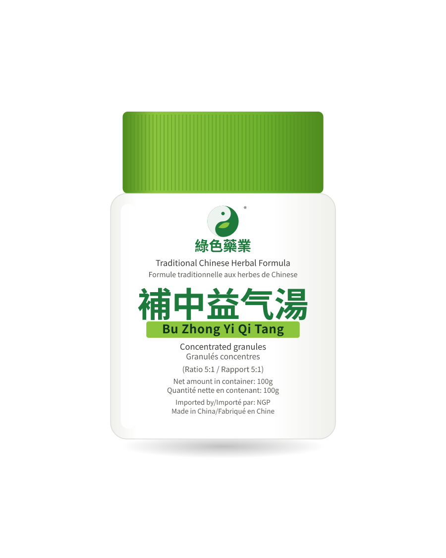 補中益气湯 100g 药瓶示意图