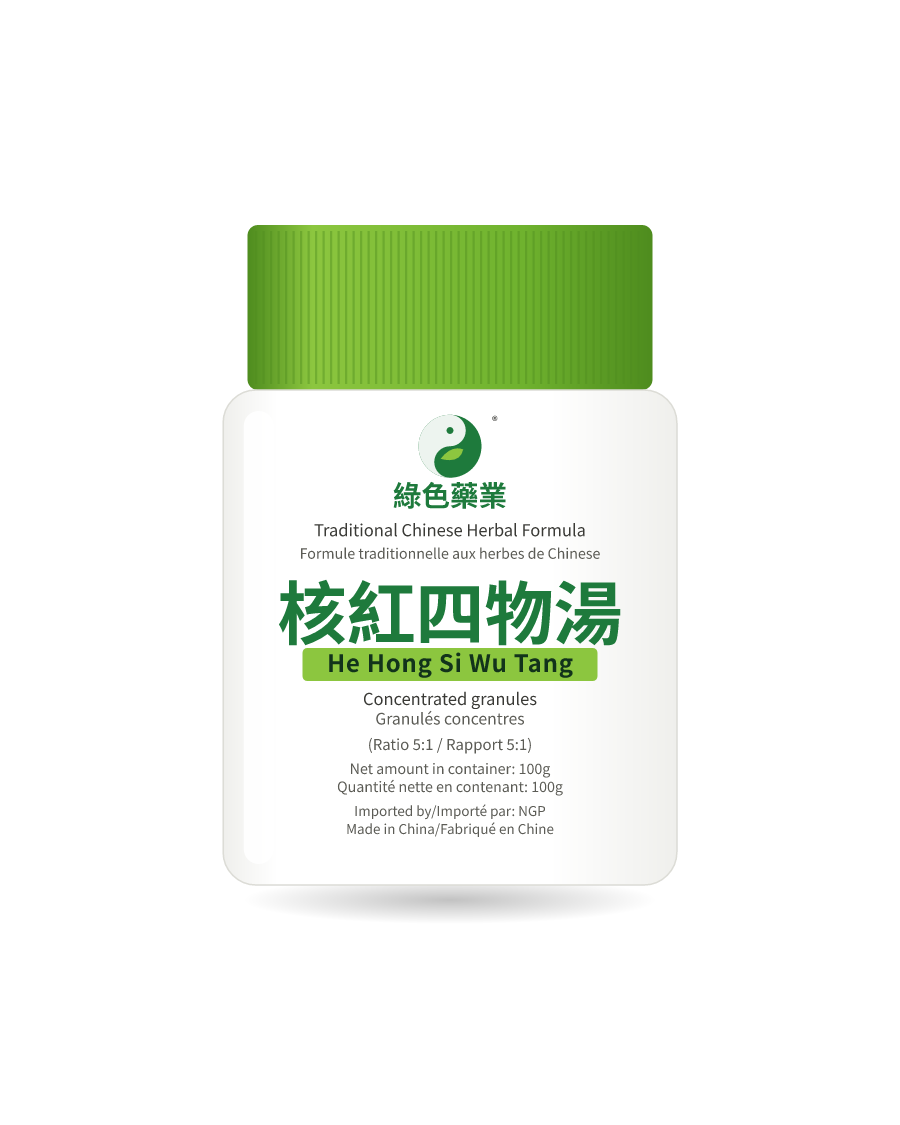 核紅四物湯 100g 药瓶示意图