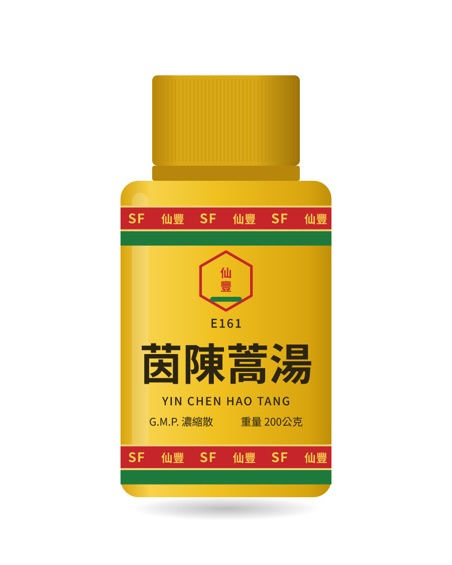 茵陳蒿湯 200g 药瓶示意图